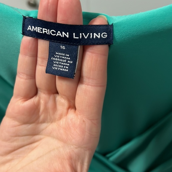 American Living stretch casual v-neck dress - Picture 5 of 6